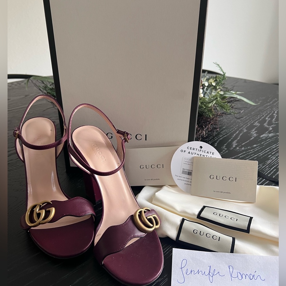 GUCCI MARMONT HEELS